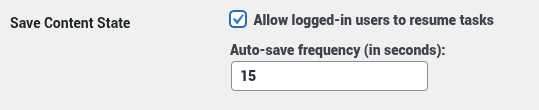 screenshot of the settings of the H5P plugin for WordPress showing the 