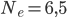 N_{e}=6,5